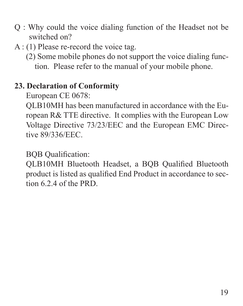 SONIQ QLB10MH User Manual | Page 21 / 24