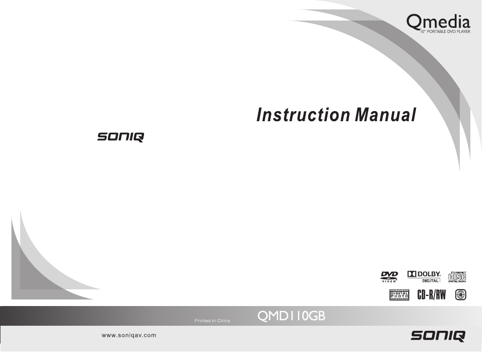 SONIQ QMD110GB User Manual | 20 pages