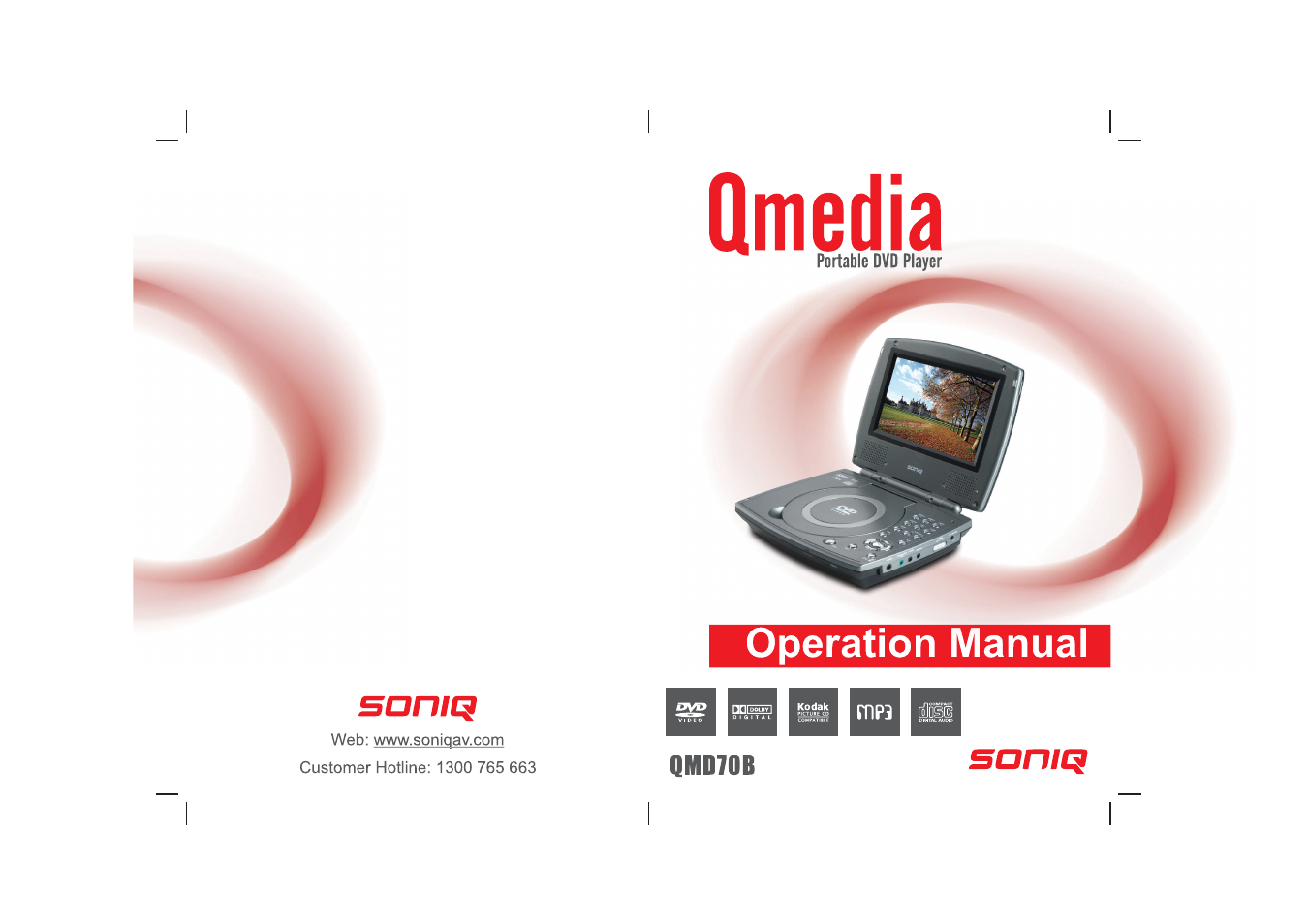 SONIQ QMD70B User Manual | 12 pages
