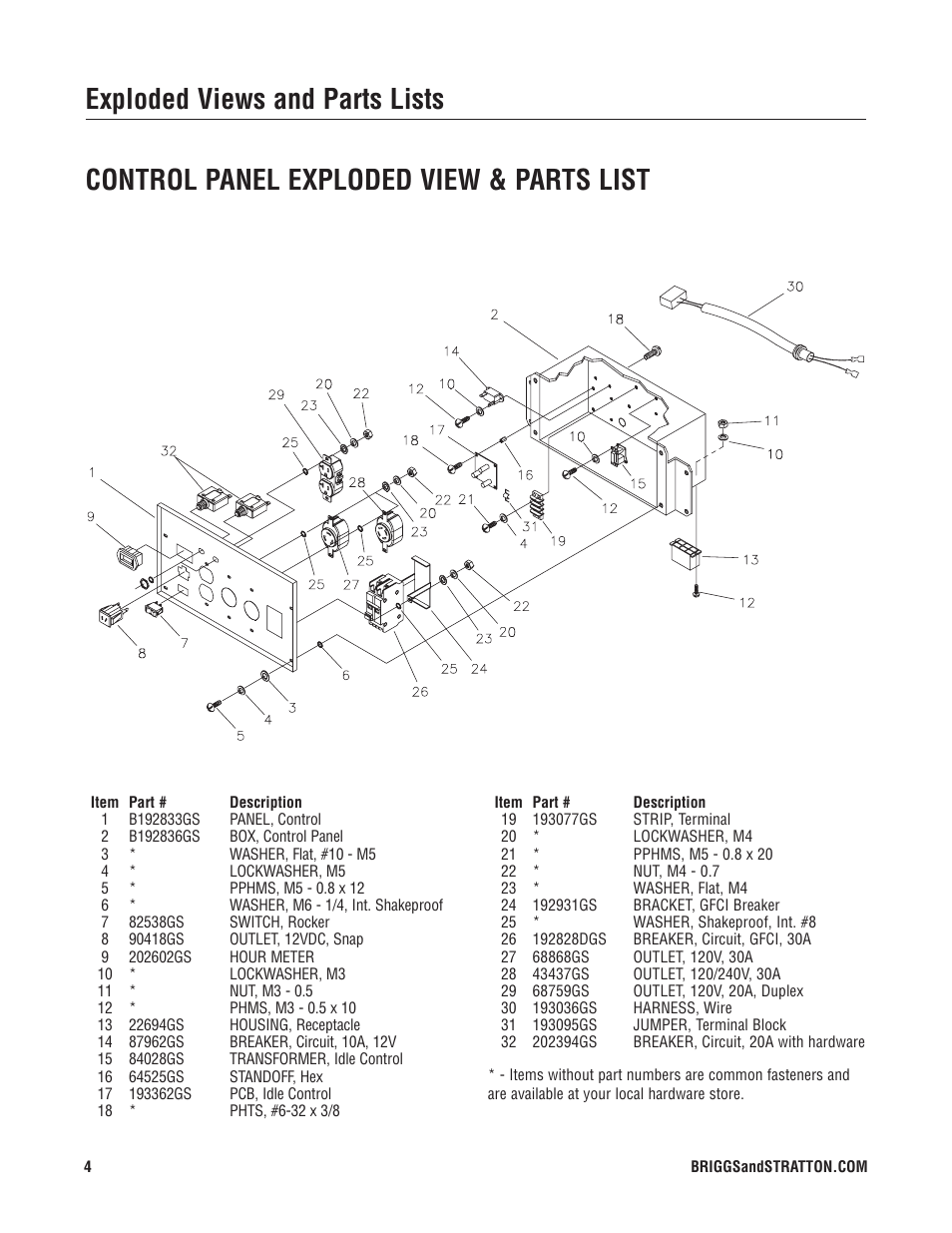 Briggs & Stratton PRO6500 P User Manual | Page 4 / 6