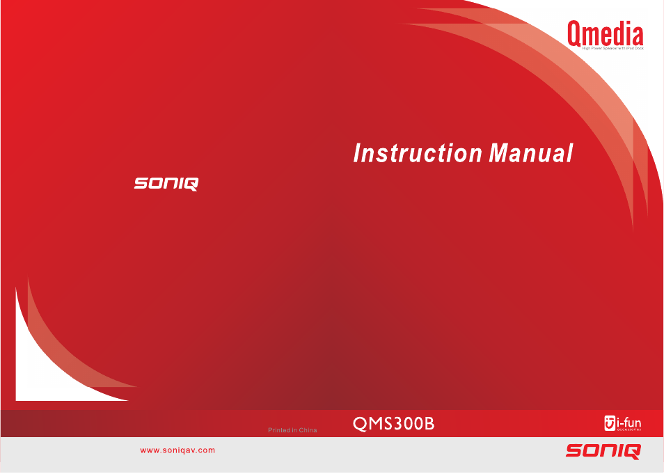 SONIQ QMS300B User Manual | 12 pages