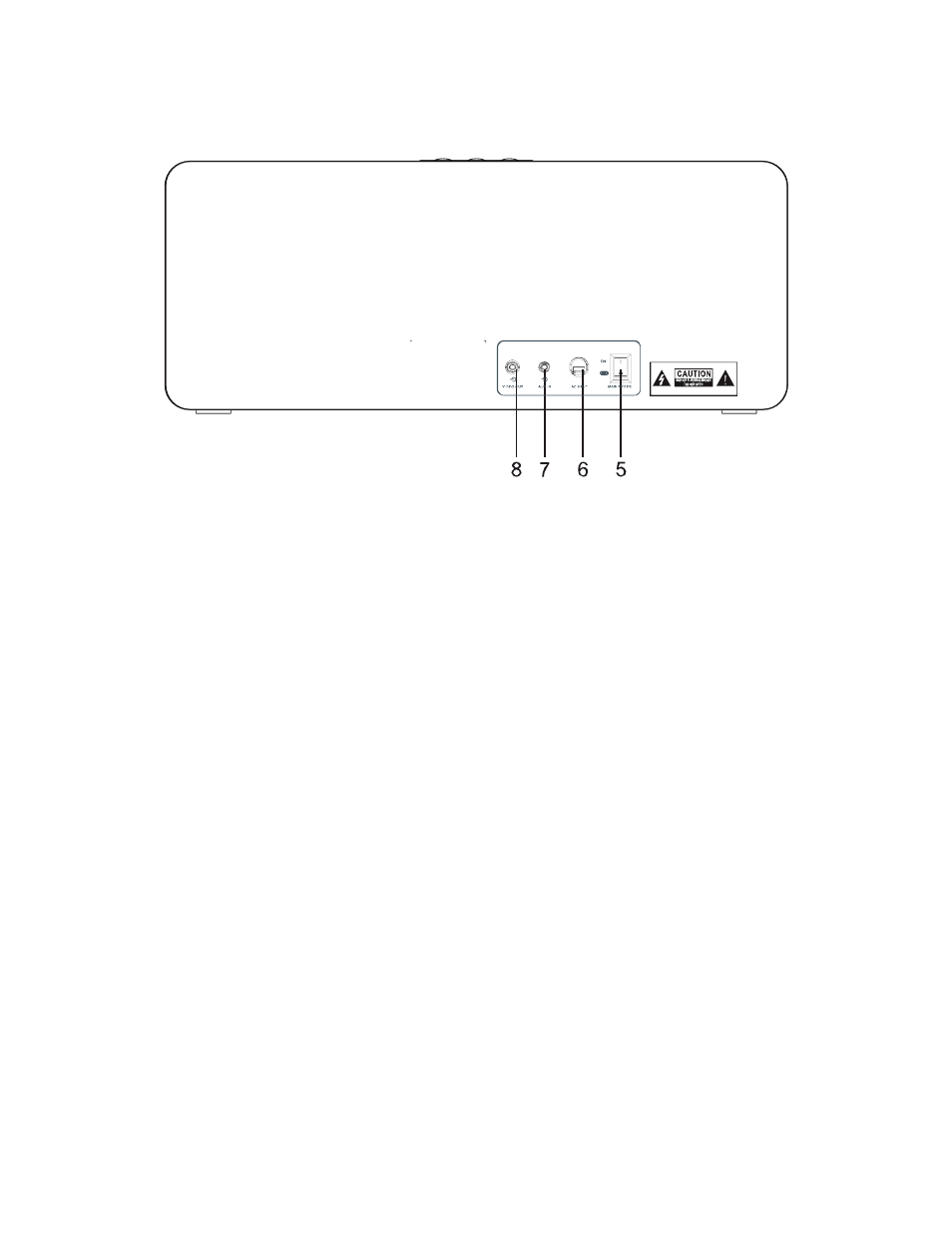 Back panel | SONIQ QMS300B User Manual | Page 6 / 12