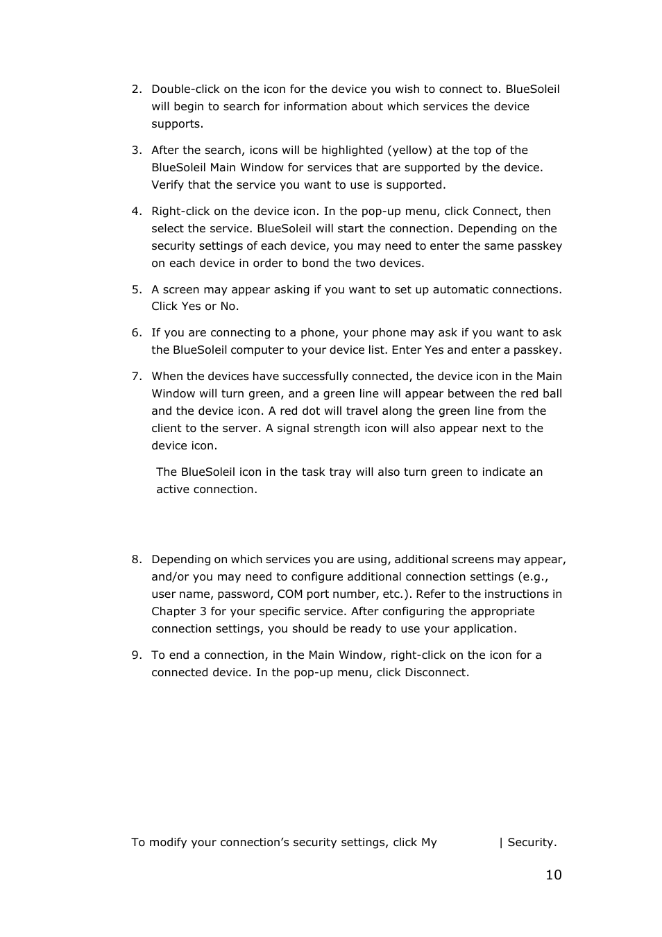 6 bluetooth security | SONIQ QMR10AR User Manual | Page 10 / 40