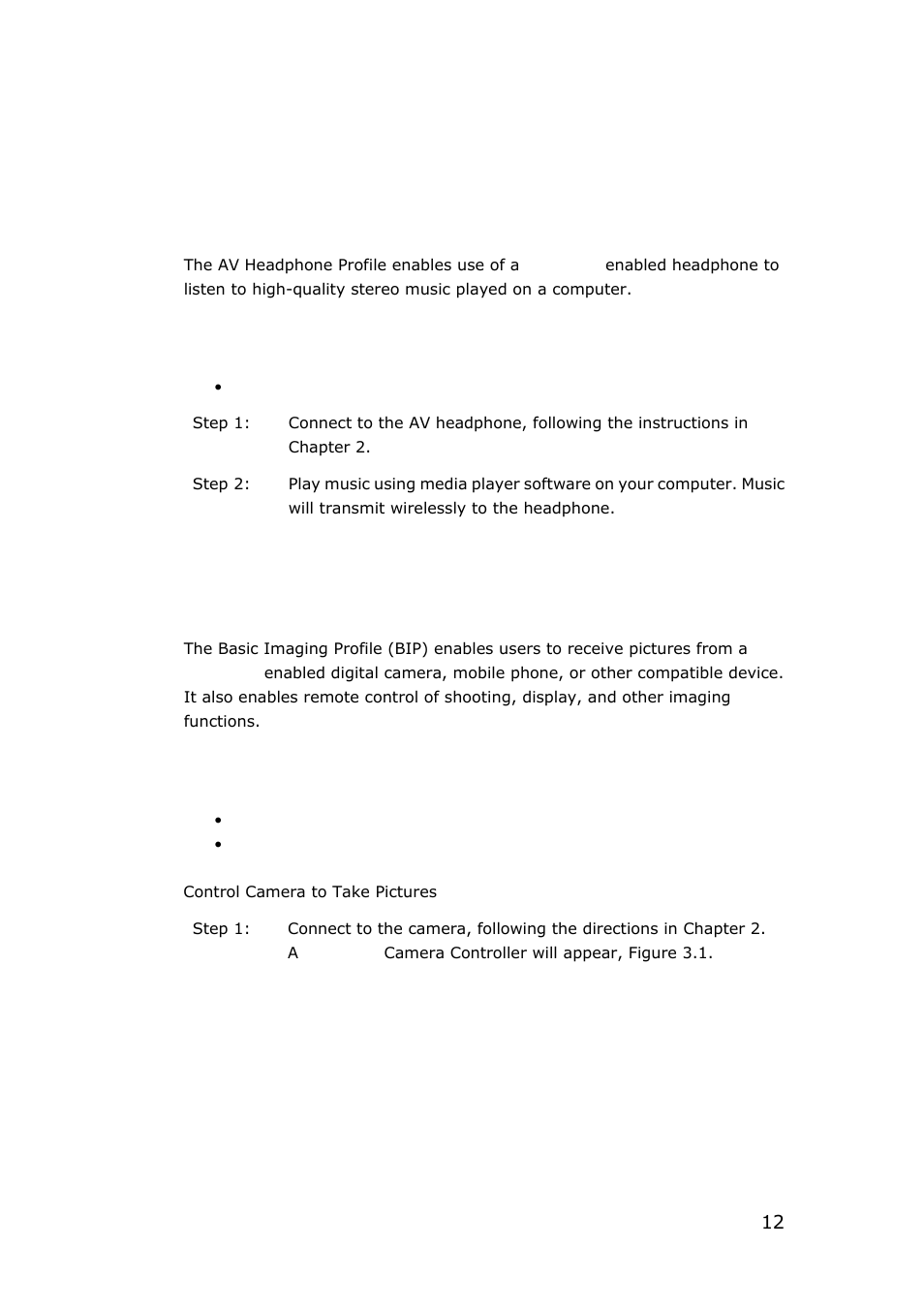 3 getting started, 1 av headphone, 2 basic imaging | SONIQ QMR10AR User Manual | Page 12 / 40