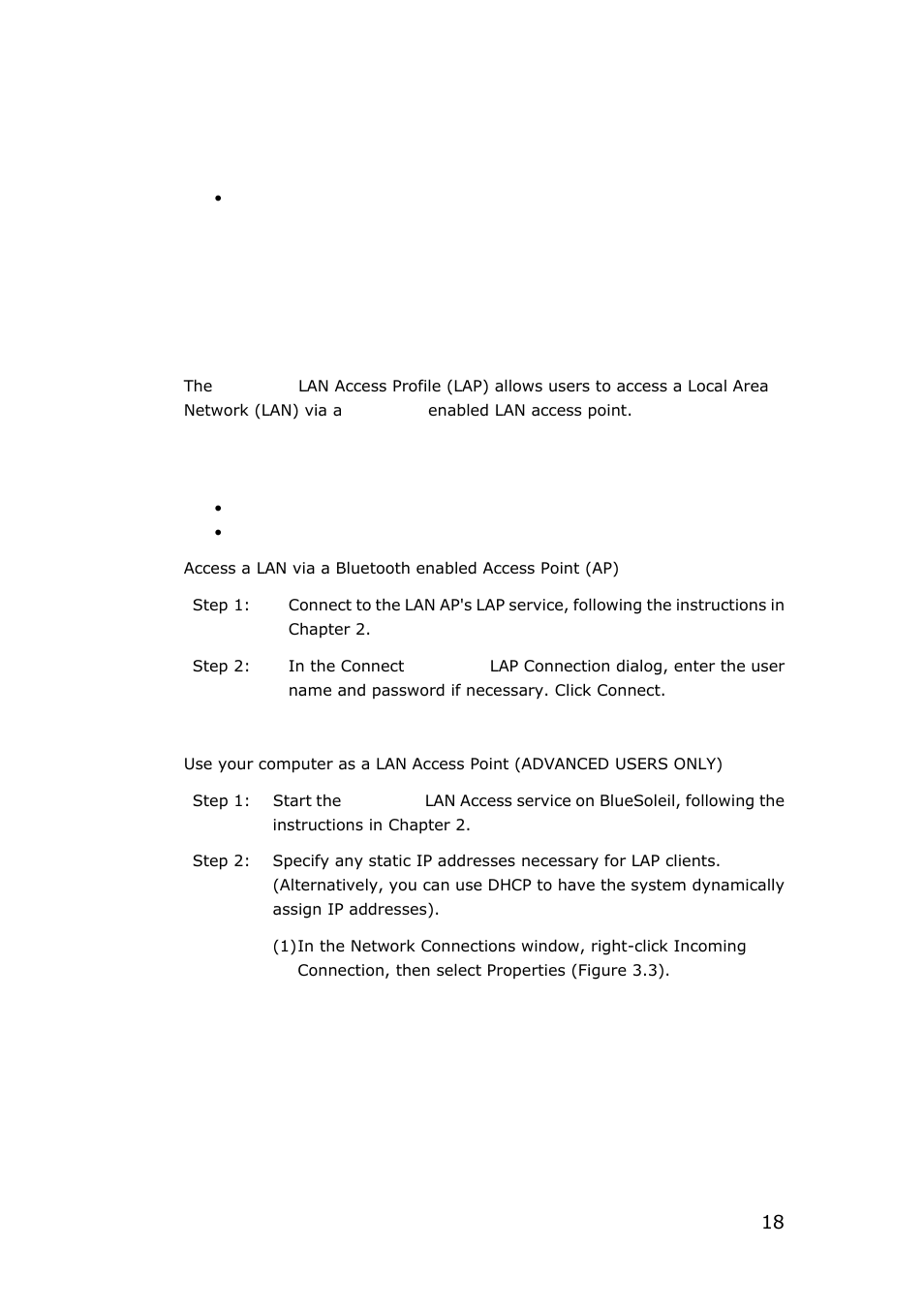 8 lan access | SONIQ QMR10AR User Manual | Page 18 / 40