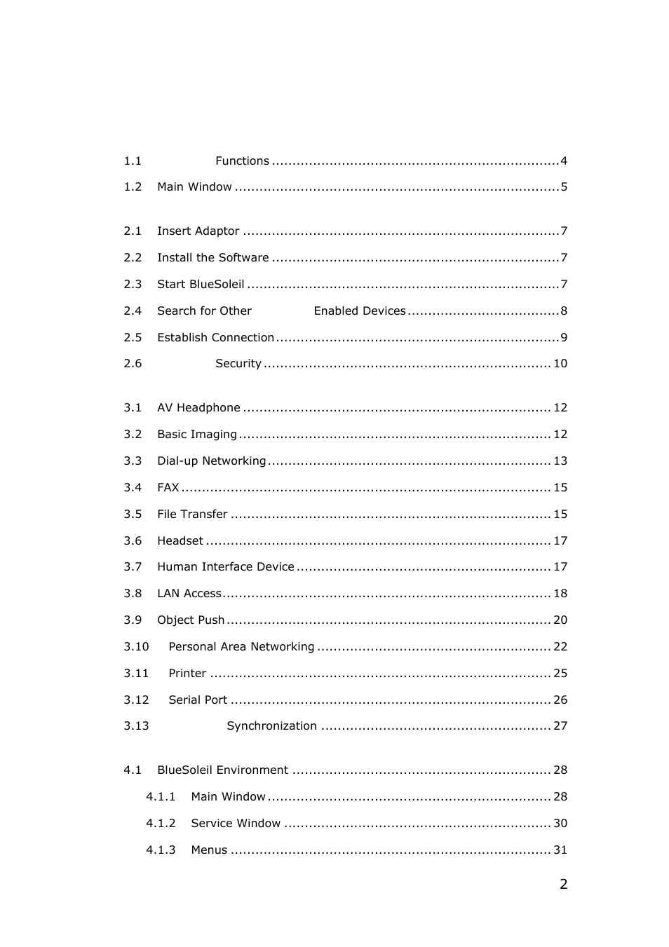 Content | SONIQ QMR10AR User Manual | Page 2 / 40