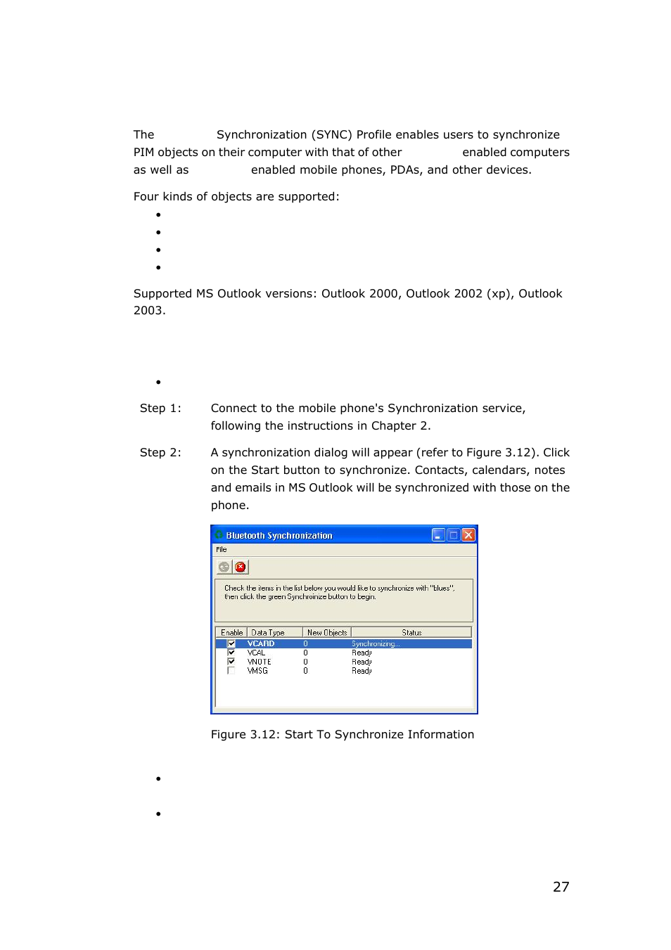 13 bluetooth synchronization | SONIQ QMR10AR User Manual | Page 27 / 40