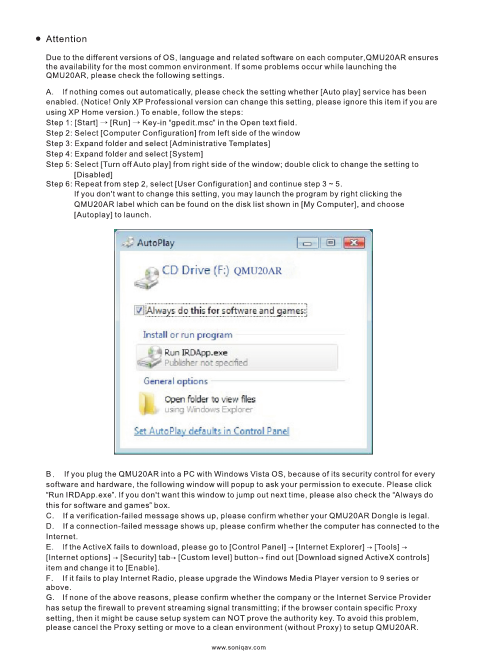 SONIQ QMU20AR User Manual | Page 2 / 2