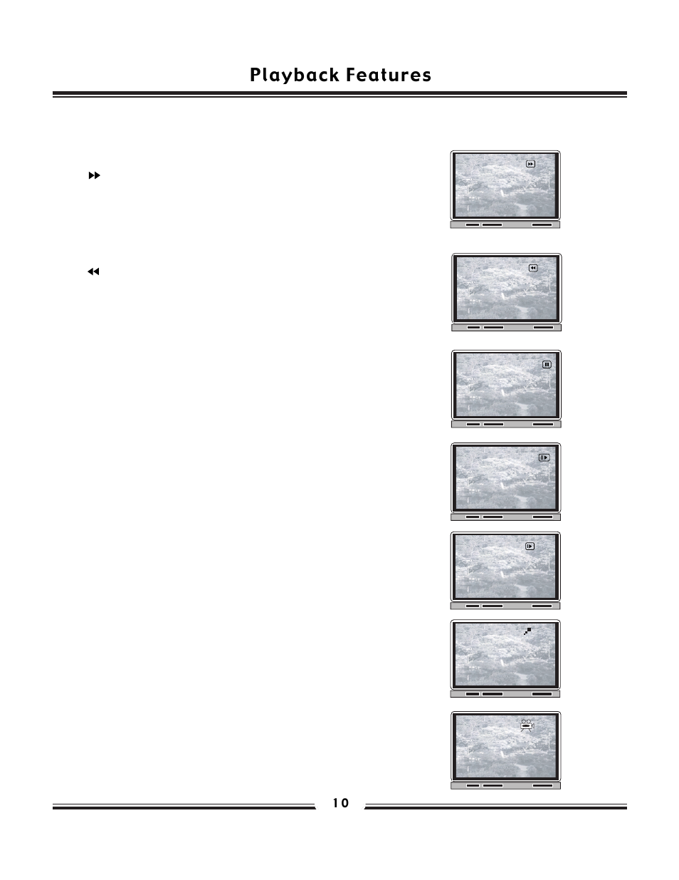 Playback features | SONIQ QP200 User Manual | Page 11 / 22
