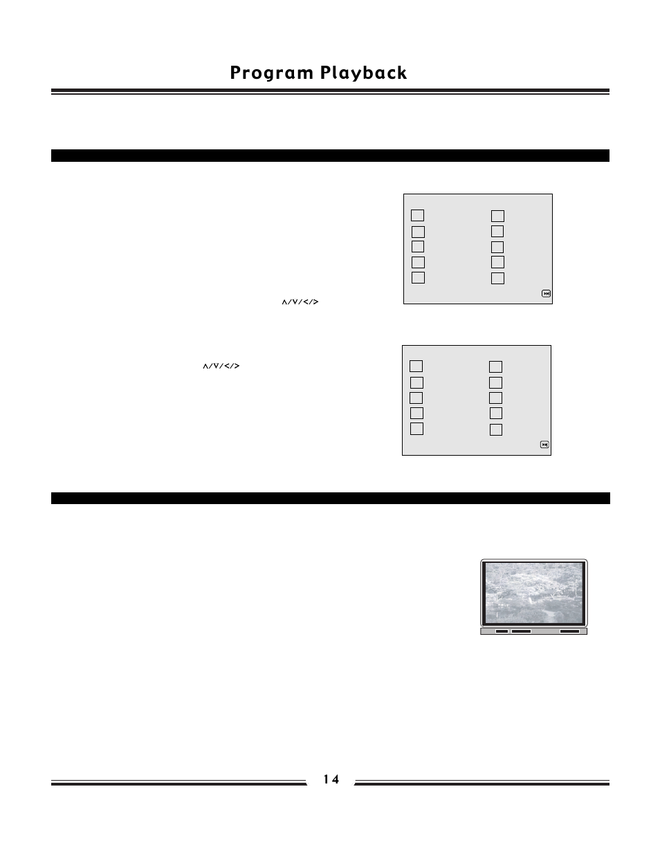 Program playback | SONIQ QP200 User Manual | Page 15 / 22