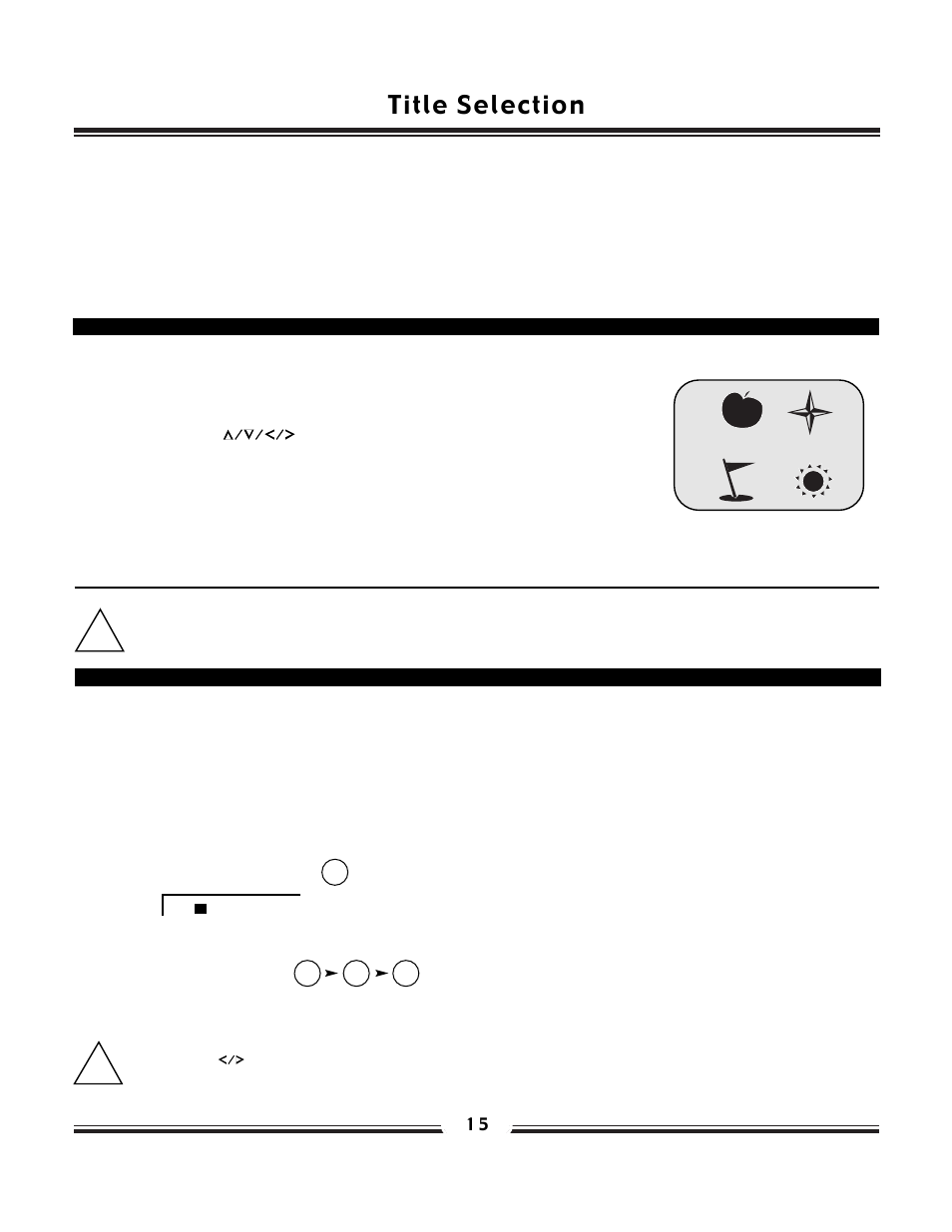 Title selection | SONIQ QP200 User Manual | Page 16 / 22