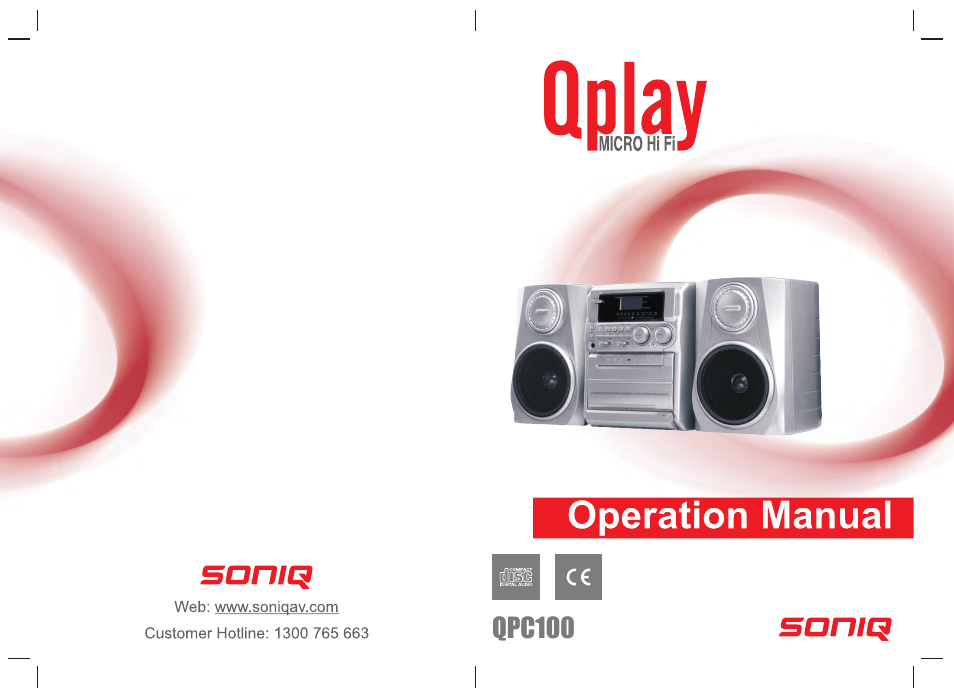 SONIQ QPC100 User Manual | 7 pages