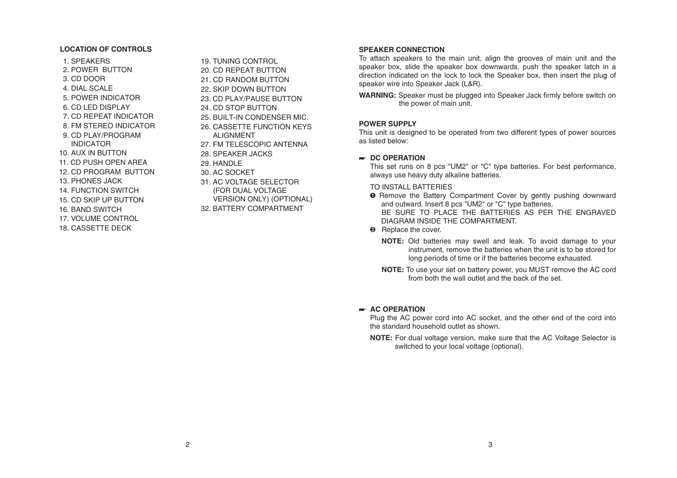 SONIQ QPC100 User Manual | Page 3 / 7