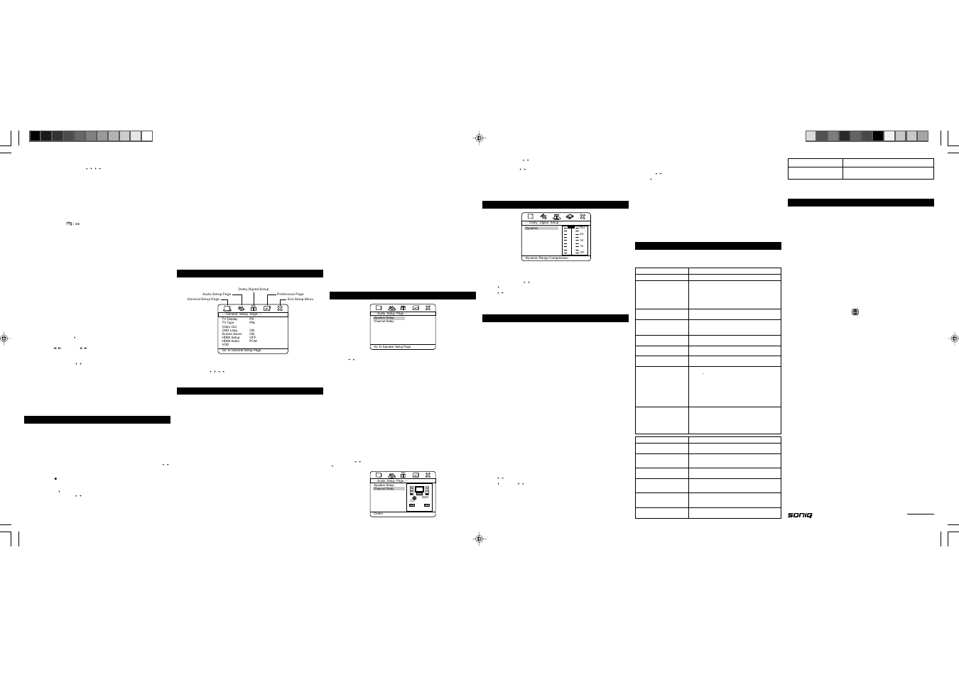 Dolby, Sub woofer | SONIQ QPD500B User Manual | Page 2 / 2
