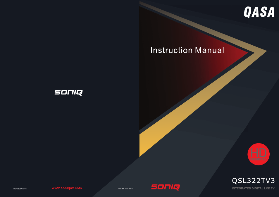SONIQ QSL322TV3 User Manual | 22 pages