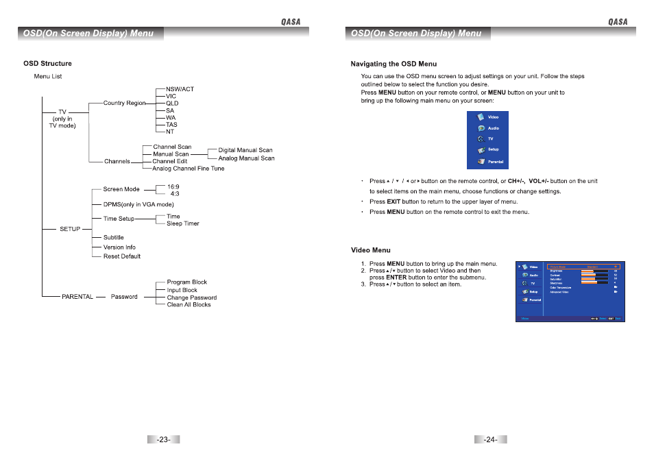 页 12 | SONIQ QSL322TV4 User Manual | Page 13 / 22