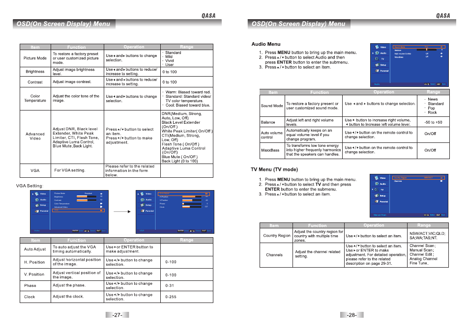 页 14 | SONIQ QSL322TV4 User Manual | Page 15 / 22