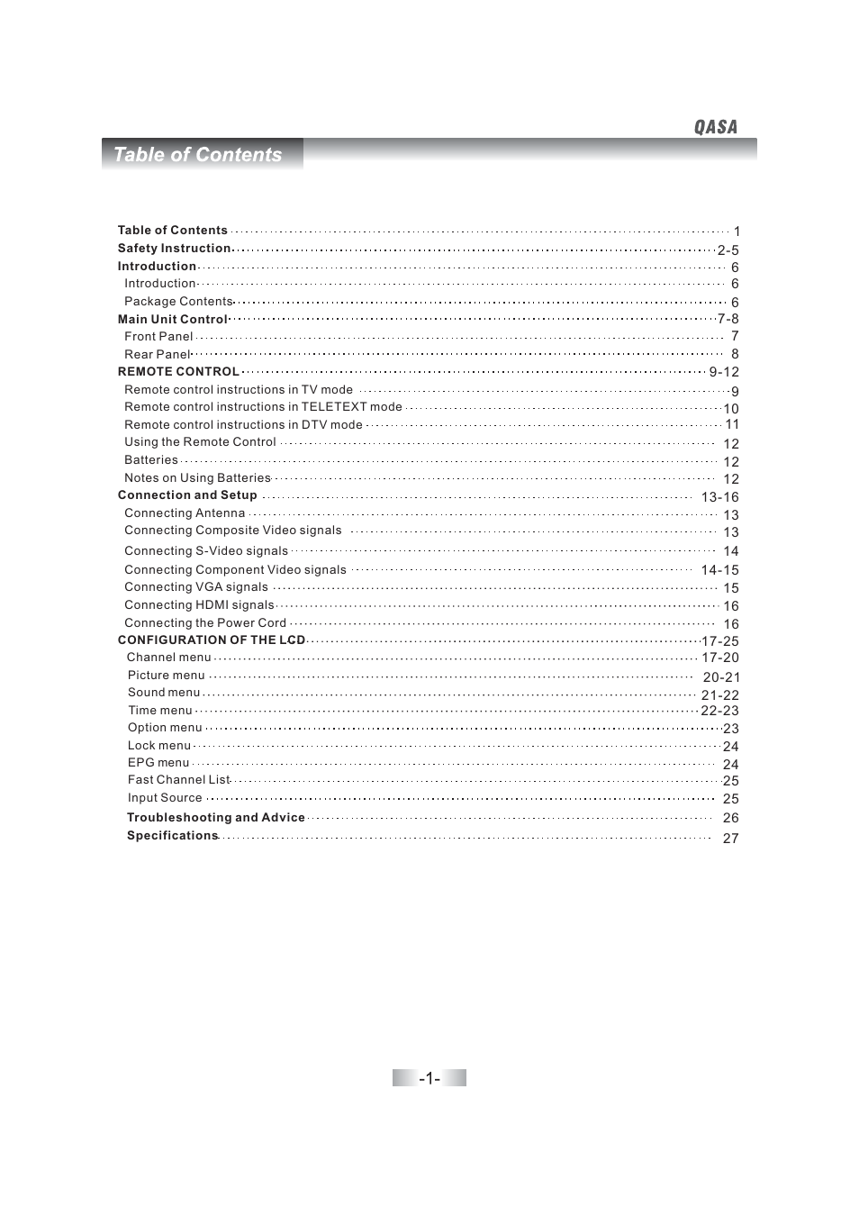 SONIQ QSL402XT User Manual | Page 3 / 32