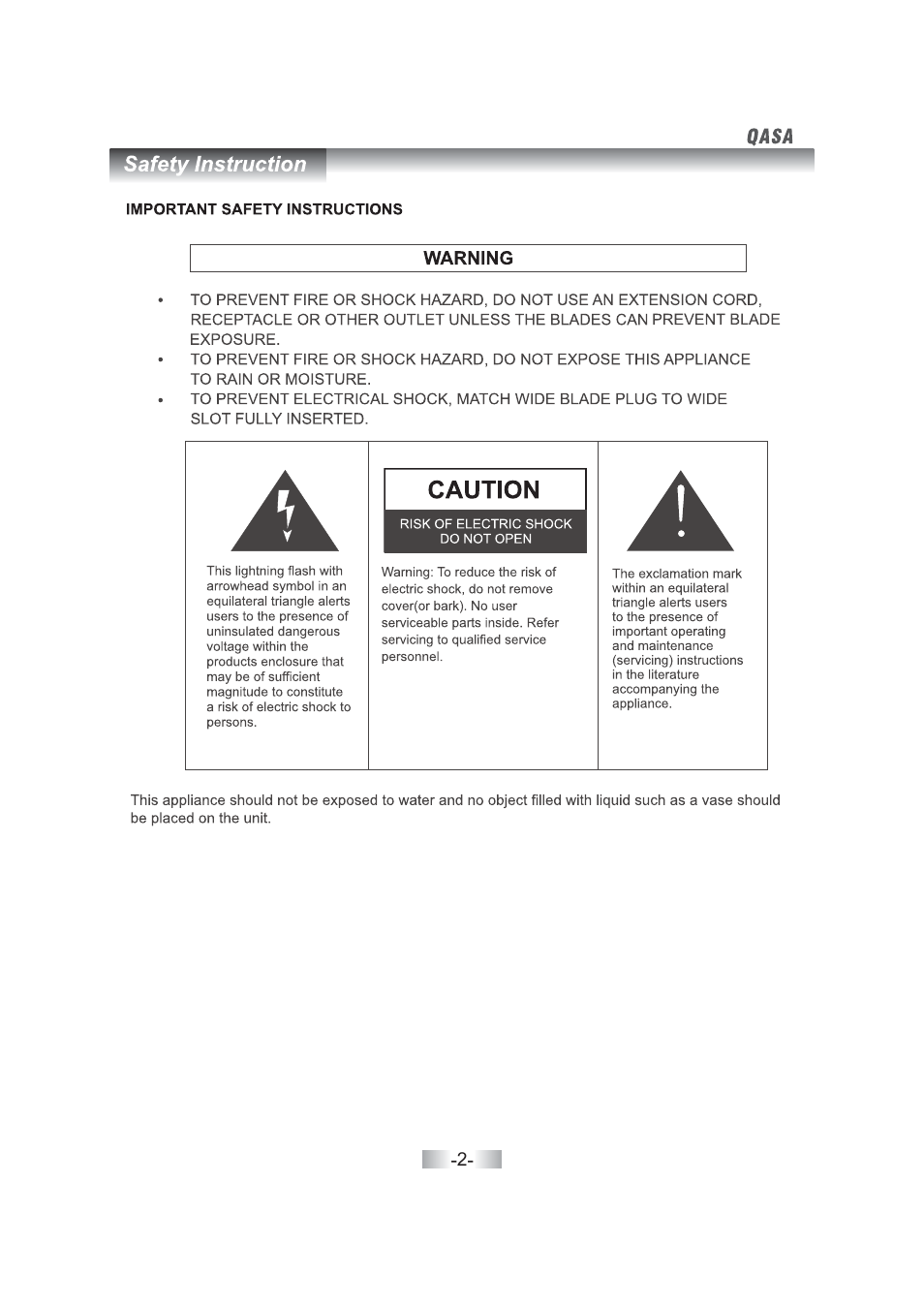 SONIQ QSL402XT User Manual | Page 4 / 32