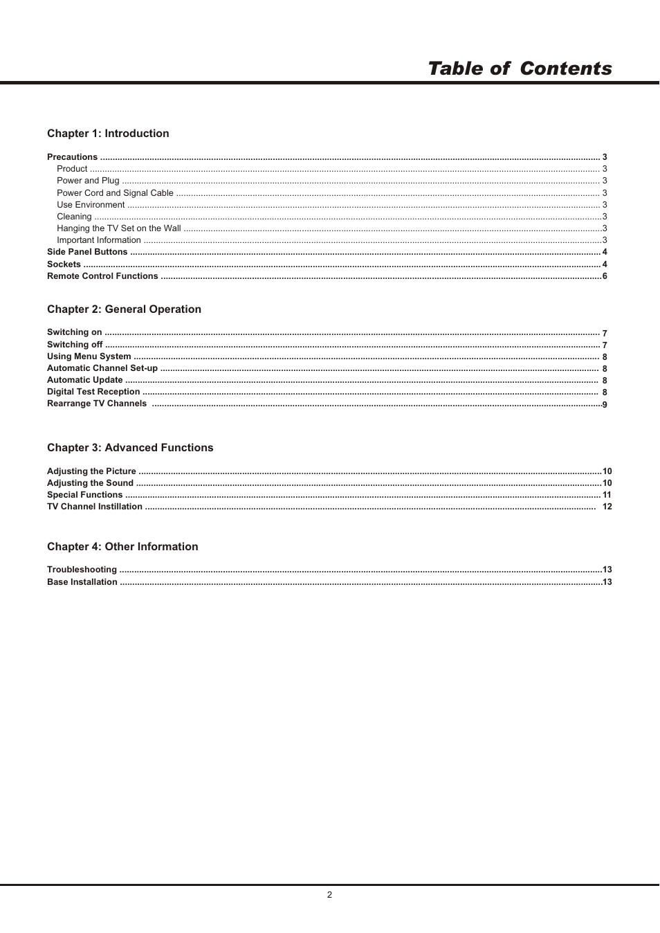 SONIQ QSL423XT User Manual | Page 2 / 14