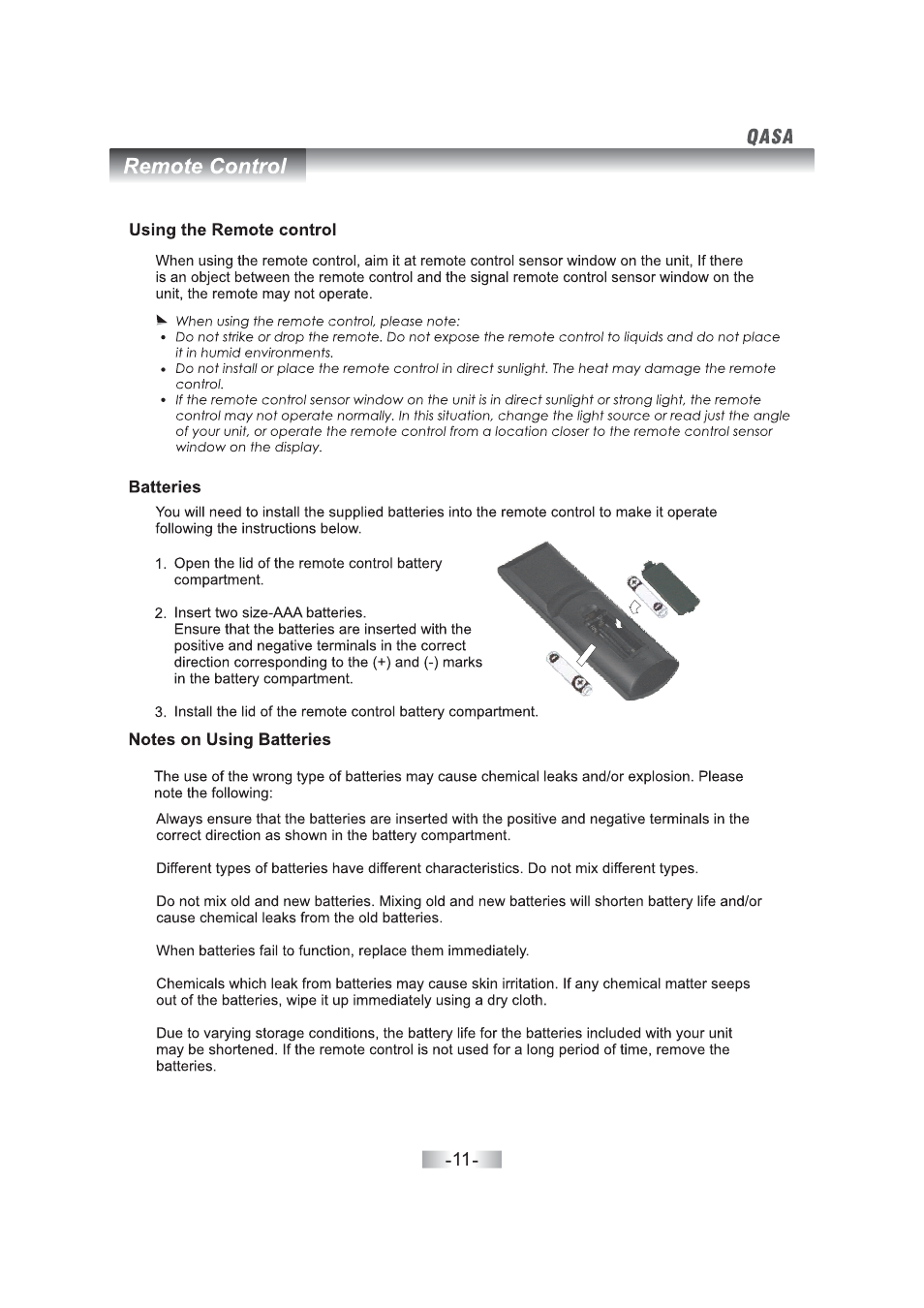 SONIQ QSL460XT User Manual | Page 13 / 44
