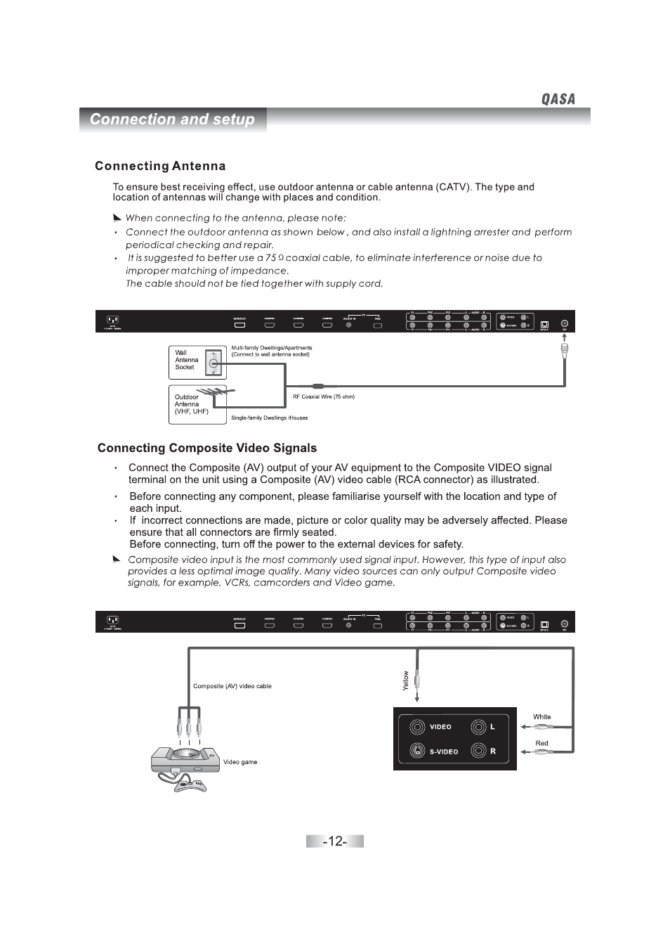 SONIQ QSL460XT User Manual | Page 14 / 44