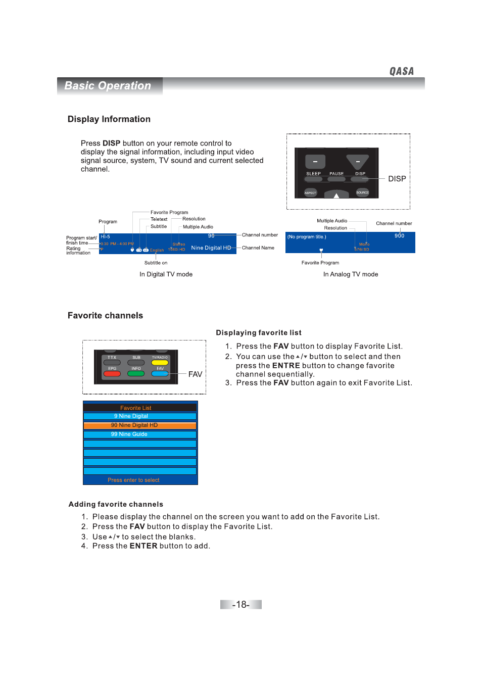SONIQ QSL460XT User Manual | Page 20 / 44