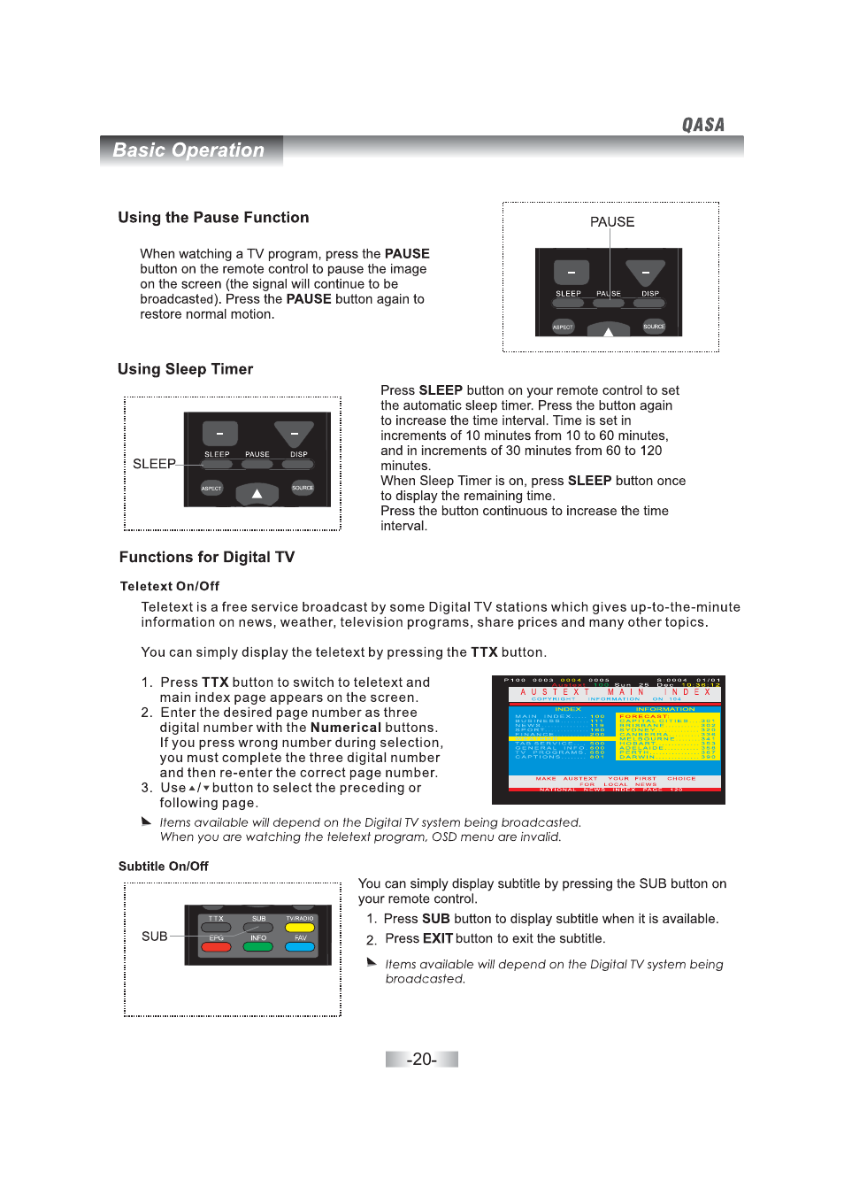 SONIQ QSL460XT User Manual | Page 22 / 44