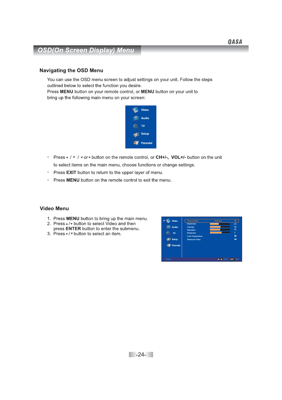 SONIQ QSL460XT User Manual | Page 26 / 44