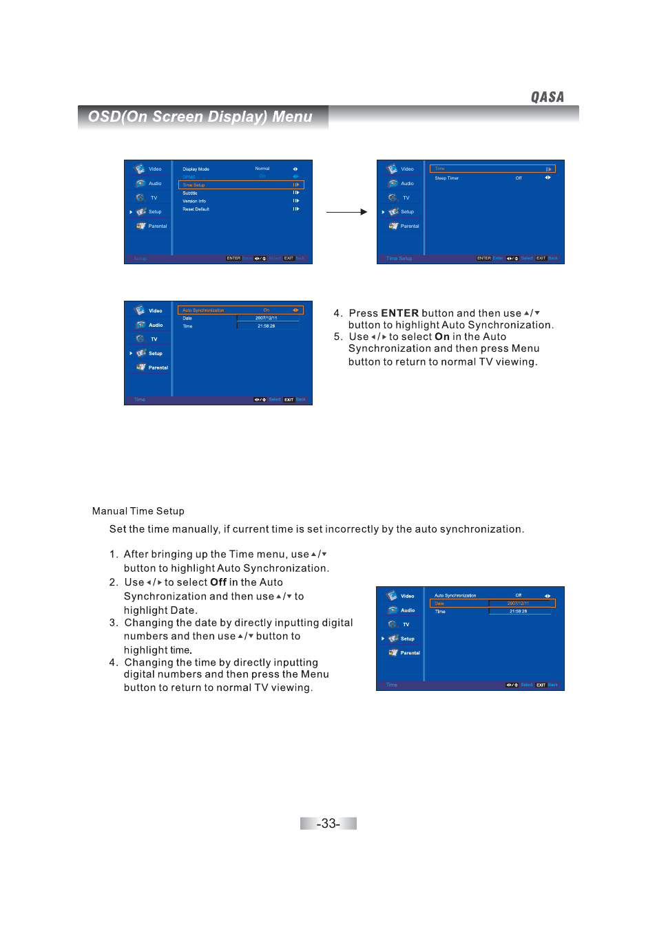 SONIQ QSL460XT User Manual | Page 35 / 44