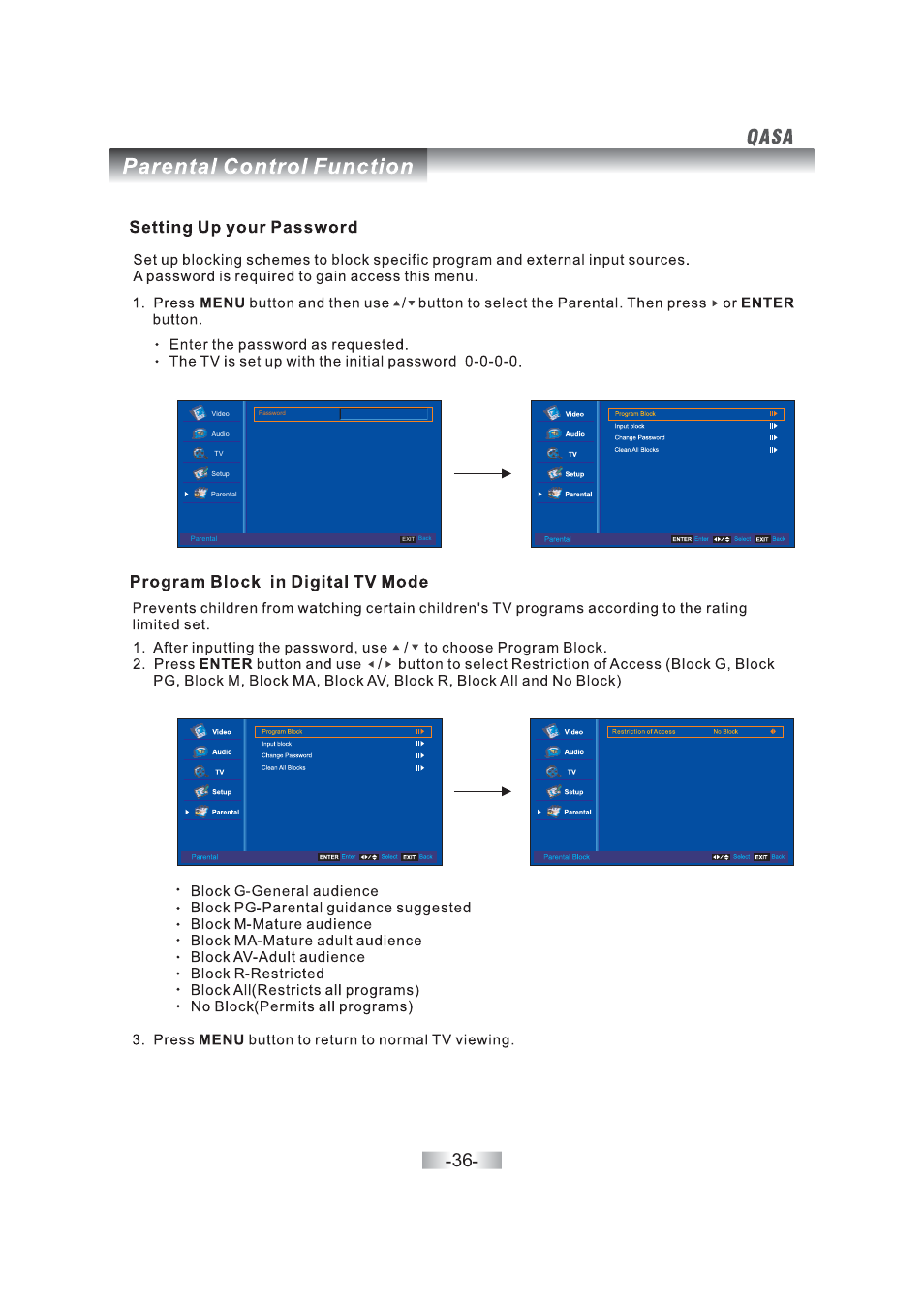 SONIQ QSL460XT User Manual | Page 38 / 44