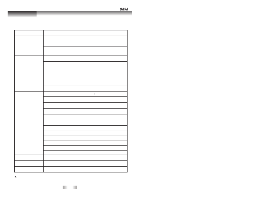 Specification | SONIQ QSP320T User Manual | Page 22 / 22