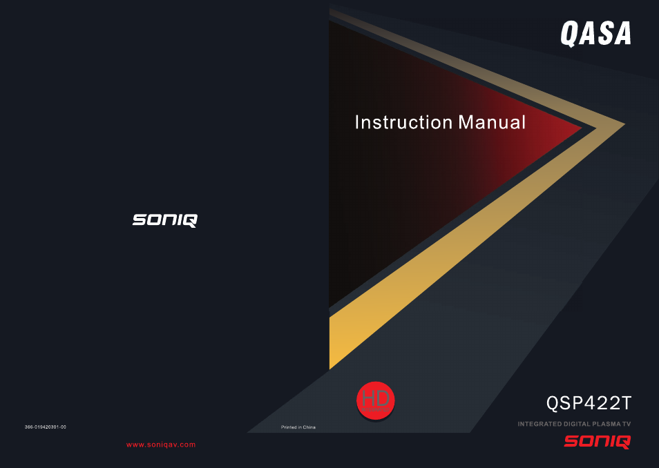 SONIQ QSP422T User Manual | 22 pages