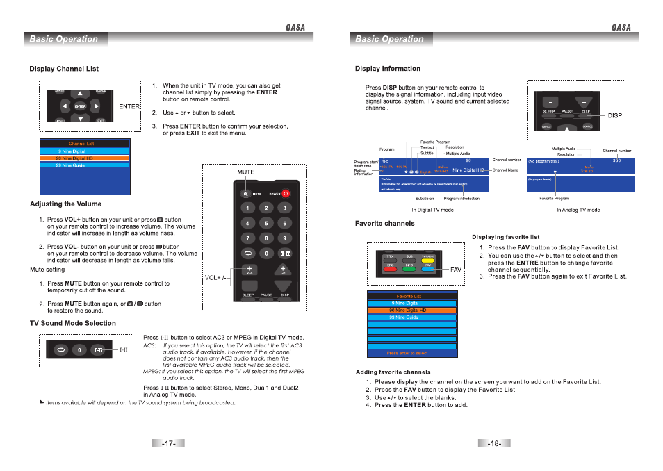 SONIQ QSP422T User Manual | Page 10 / 22