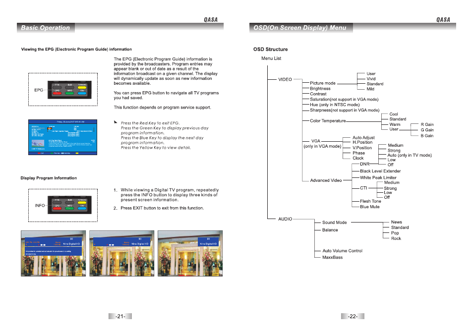 SONIQ QSP422T User Manual | Page 12 / 22
