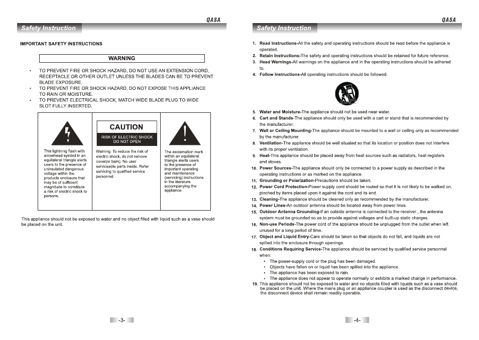 SONIQ QSP422T User Manual | Page 3 / 22