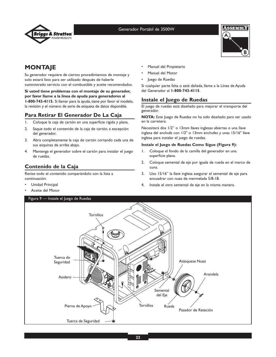 Briggs & Stratton ELITE SERIES 30208 User Manual | Page 22 / 32