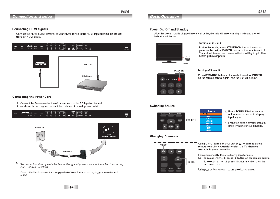 SONIQ QSP423T User Manual | Page 8 / 21