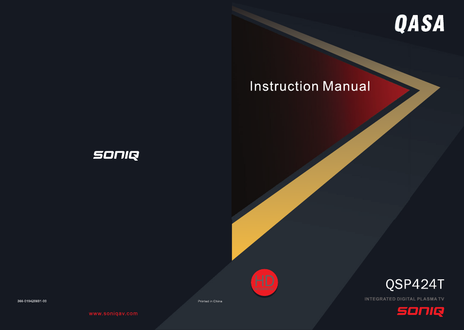 SONIQ QSP424T User Manual | 22 pages