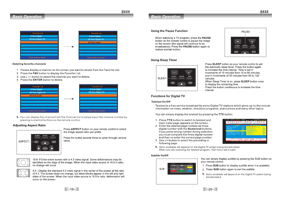 SONIQ QSP424T User Manual | Page 11 / 22