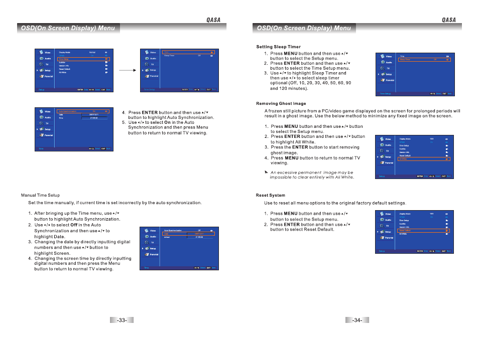 SONIQ QSP424T User Manual | Page 18 / 22