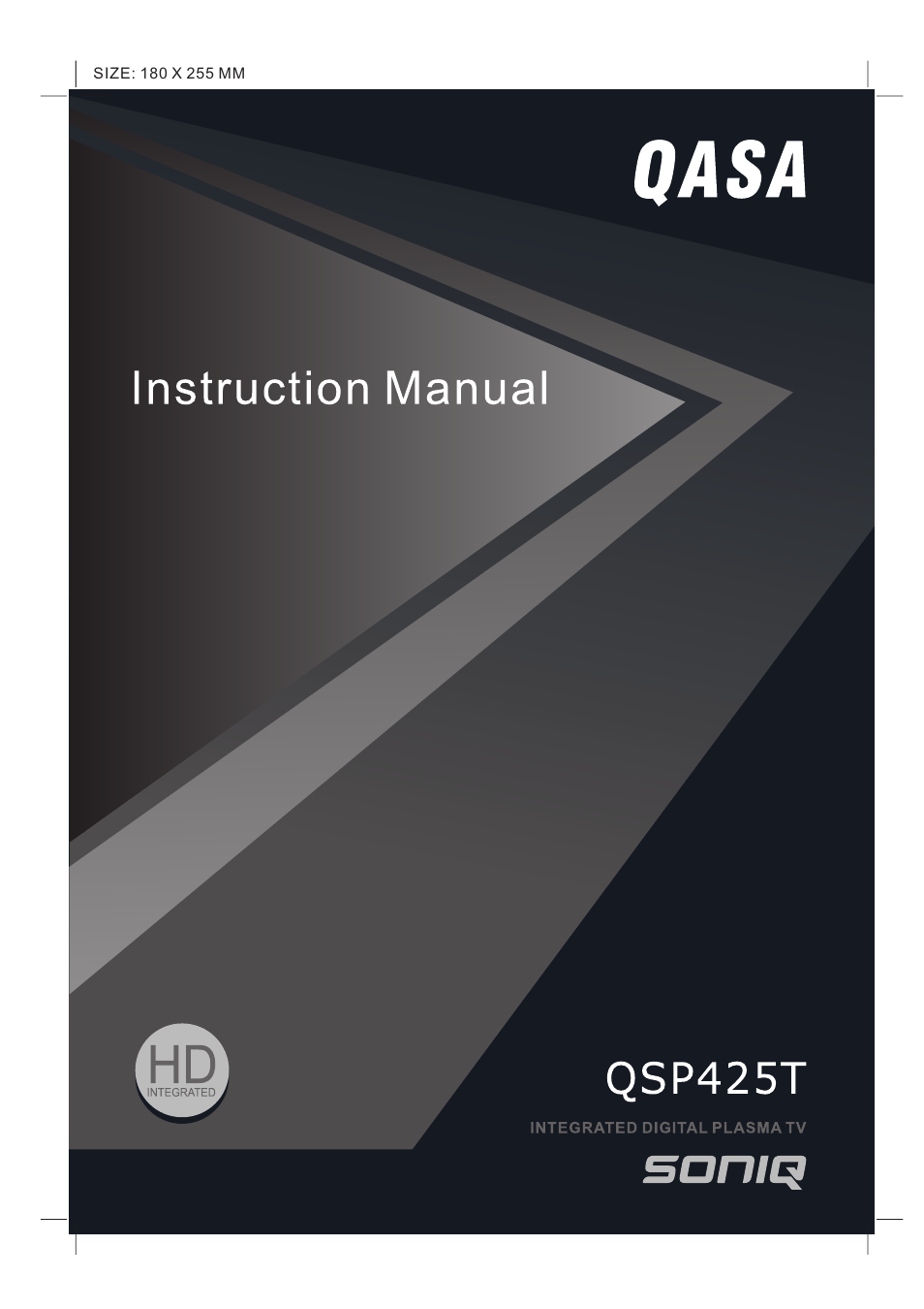 SONIQ QSP425T User Manual | 23 pages