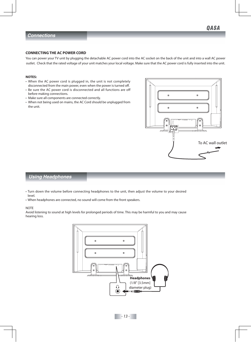 SONIQ QSP425T User Manual | Page 14 / 23