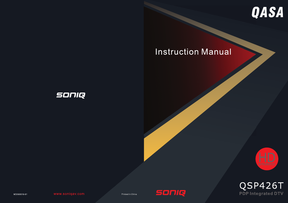 SONIQ QSP426T User Manual | 22 pages