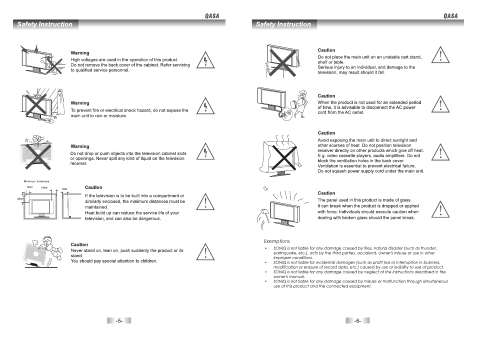 SONIQ QSP426T User Manual | Page 4 / 22