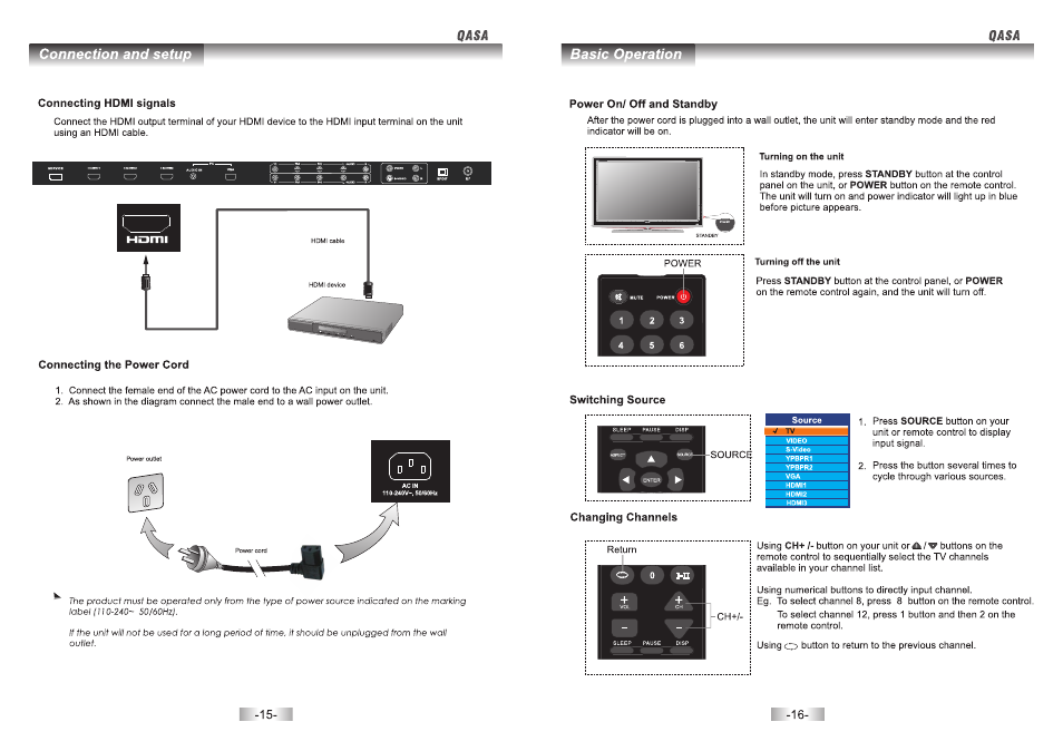 SONIQ QSP426T User Manual | Page 9 / 22