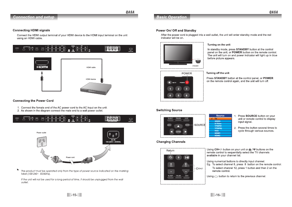 SONIQ QSP500TV4 User Manual | Page 9 / 22