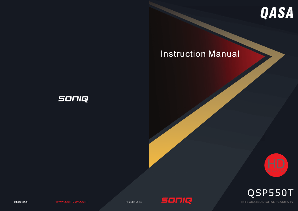 SONIQ QSP550T User Manual | 22 pages