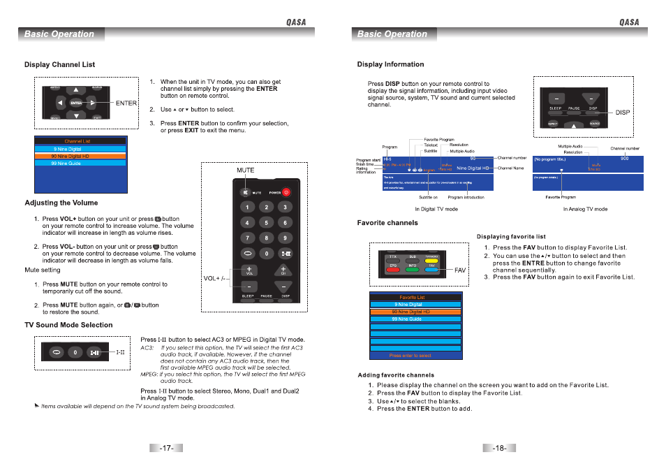 SONIQ QSP550T User Manual | Page 10 / 22