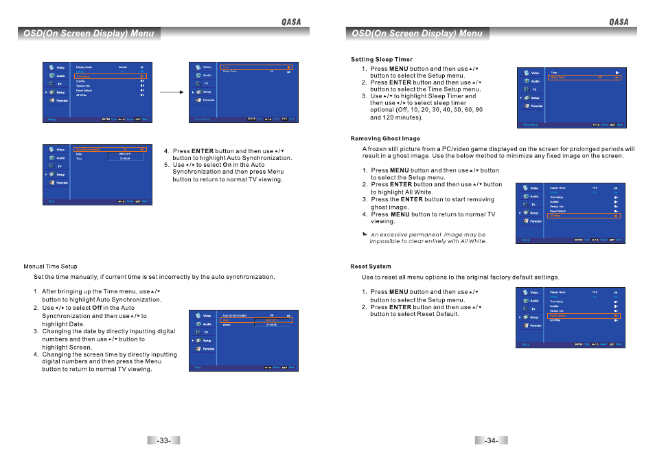 页 17 | SONIQ QSP550T User Manual | Page 18 / 22